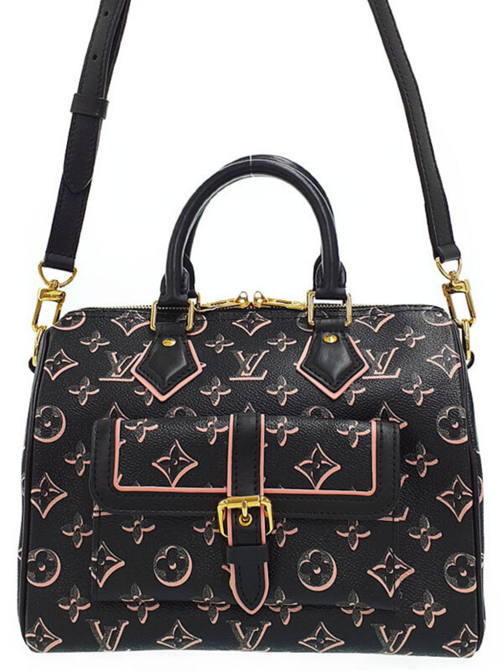 Louis Vuitton Monogram Speedy brown Bandouliere Bag